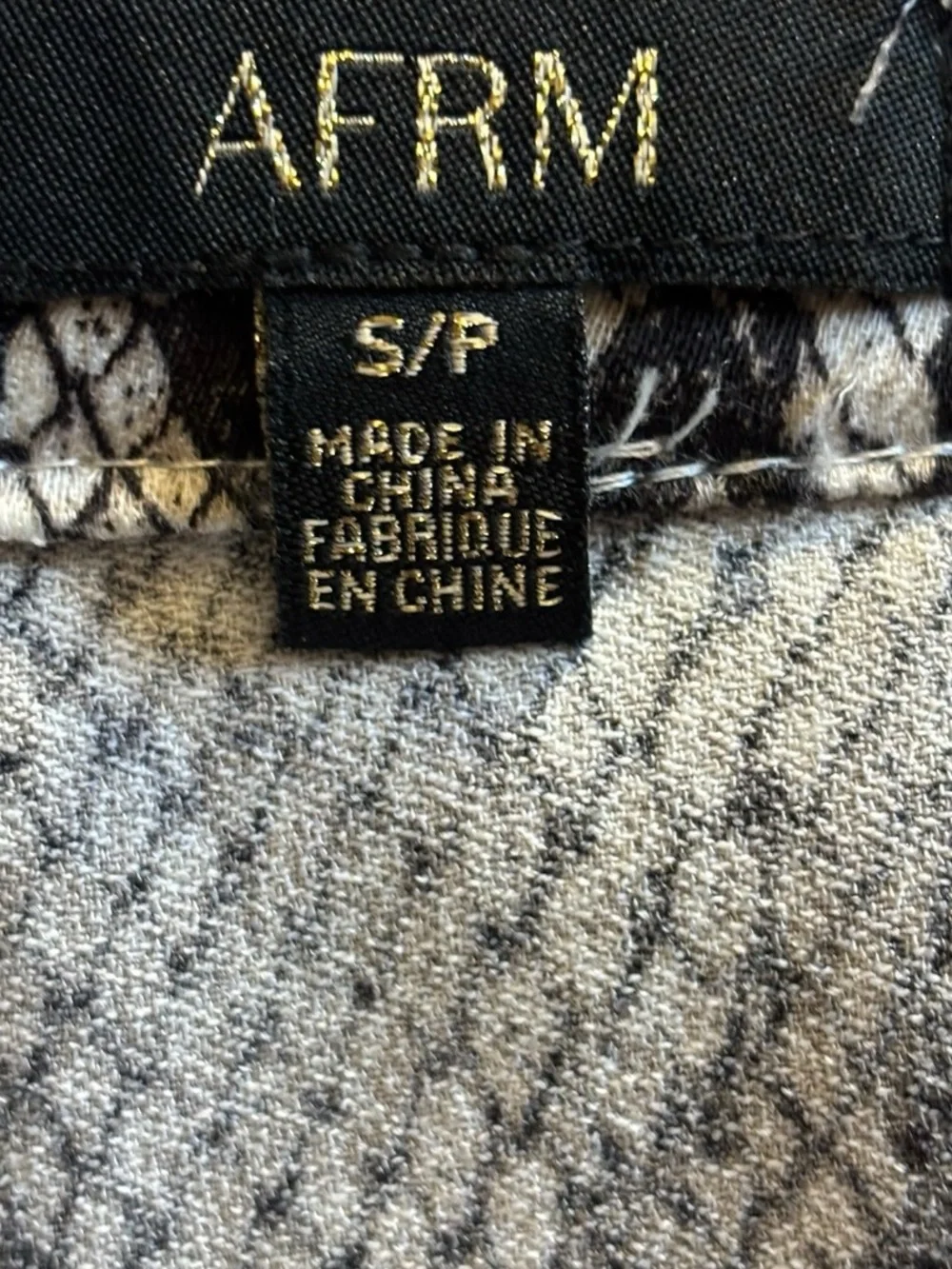 AFRM Snakeskin Midi Wrap Skirt Size Small - Picture 4 of 5